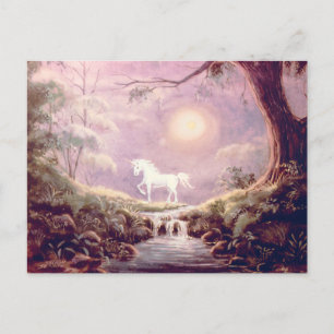 MISTY UNICORN by SHARON SHARPE Postcard