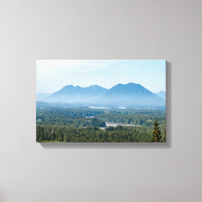 Misty Valley in Tofino - British Columbia, Canada Canvas Print (Front)