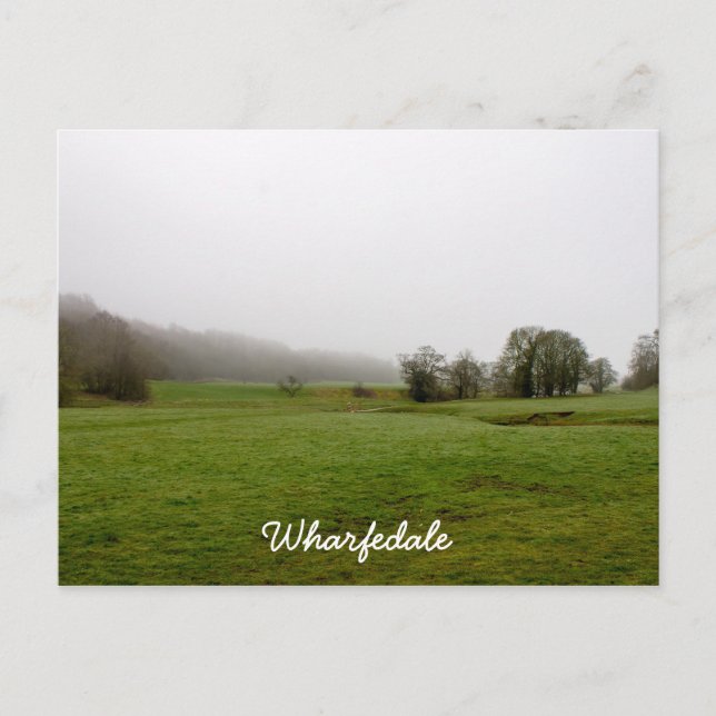 Misty Wharfedale Scenery Postcard (Front)