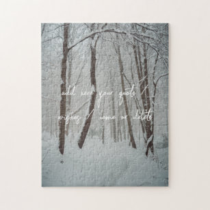 Misty winter forest  jigsaw puzzle