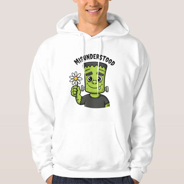  "Misunderstood" Frankenstein's Monster Hoodie (Front)
