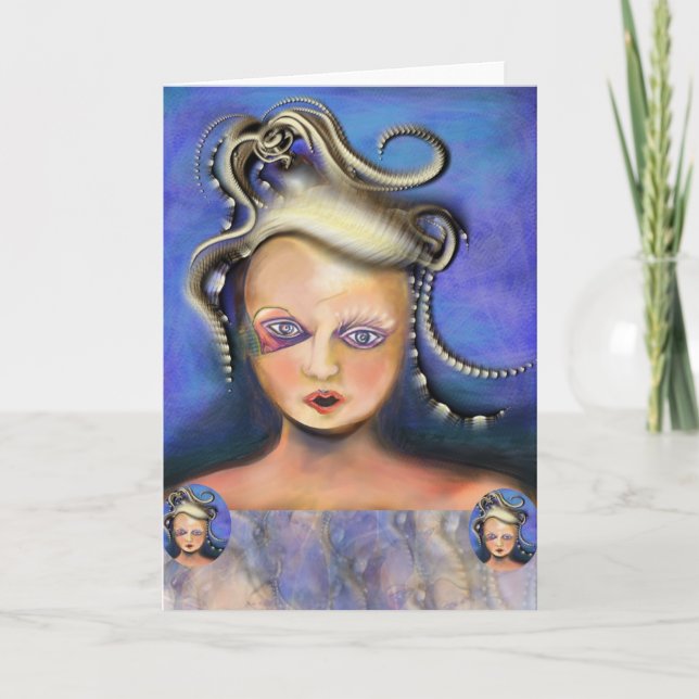 Misunderstood Medusa card by Anjo Lafin (Front)