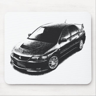 Mit Lancer Evo IX streaked Mouse Pad