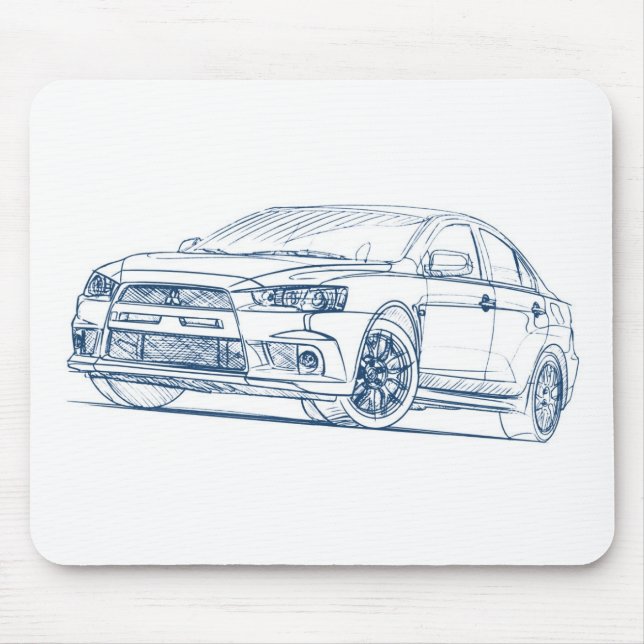 Mit Lancer Evo MR 2011 Mouse Pad (Front)