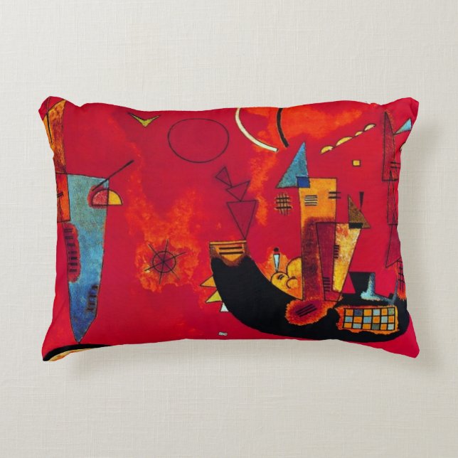 Mit und Gegen, 1929 by Wassily Kandinsky Accent Pillow (Front)