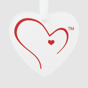 Mitaines pour l'ornement de coeur de logo de coeur