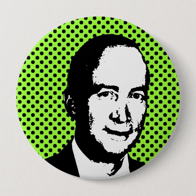Mitch Daniels 2012 4 Inch Round Button (Front)