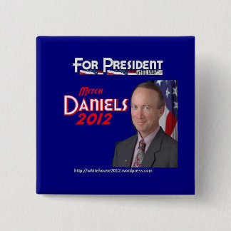 Mitch Daniels for President 2 Inch Square Button