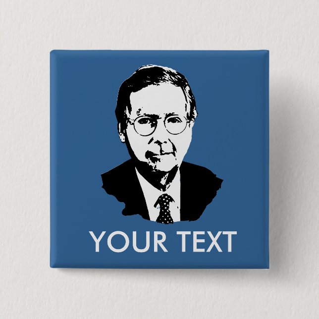 Mitch Mcconnell 2 Inch Square Button (Front)