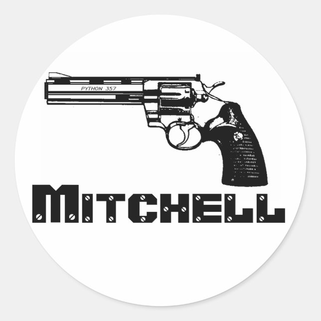 Mitchell! Classic Round Sticker (Front)