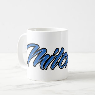 Mitchell First Name Blue Tasse Kaffeetasse Coffee Mug