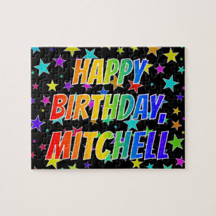 "MITCHELL" First Name, Fun "HAPPY BIRTHDAY" Jigsaw Puzzle
