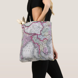 Mitchell Map India, Tibet, China & SE Asia Tote Bag