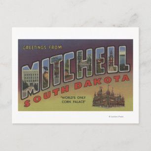 Mitchell, South Dakota - Large Letter Scenes Postcard