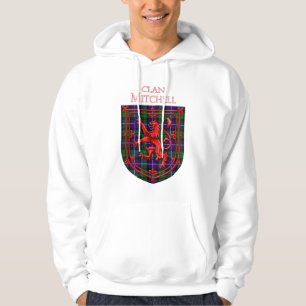 Mitchell Tartan Scottish Plaid Lion Rampant Hoodie