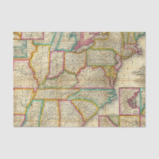 Mitchell's Travellers Guide Tissue Paper (Front)
