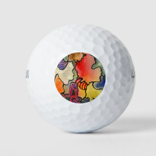 "Mite and Tite" Abstract Custom Wilson Golf Balls