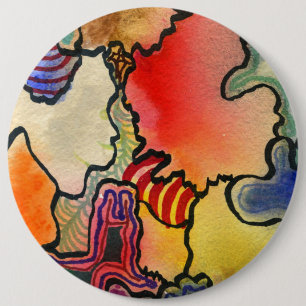 "Mites and Tites" Abstract Art Button