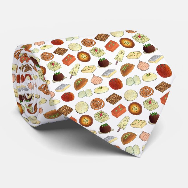 Mithai Indian Sweets Confectionery Desserts India Tie (Rolled)