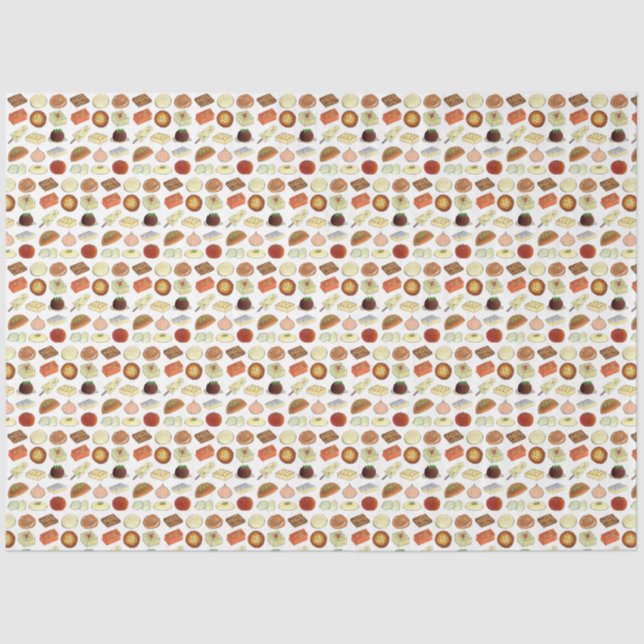 Mithai Indian Sweets Confectionery Desserts India Tissue Paper (Front)