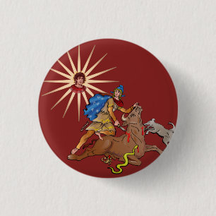Mithras 1 Inch Round Button
