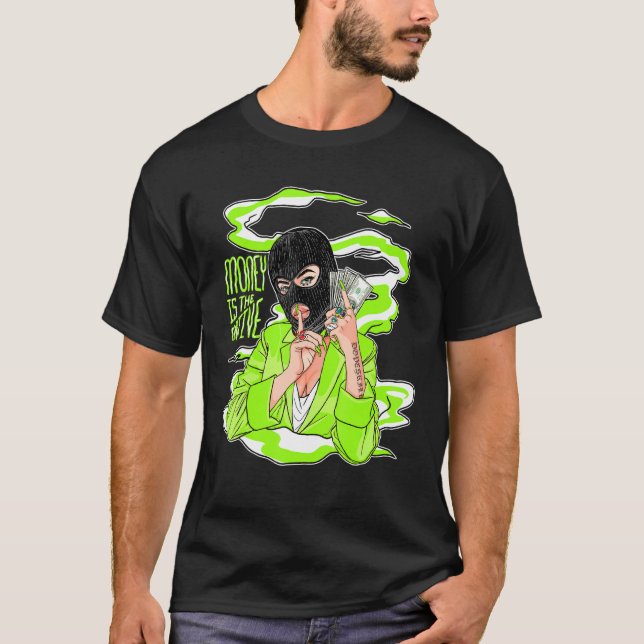 Mitm Graphic Tee Match Jordan 6 Electric Green (Front)