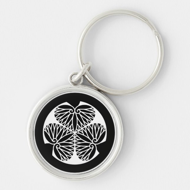 Mito hollyhock(19) keychain (Front)