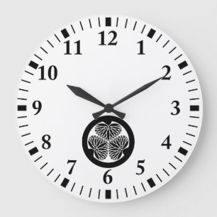 Mito hollyhock(19) large clock