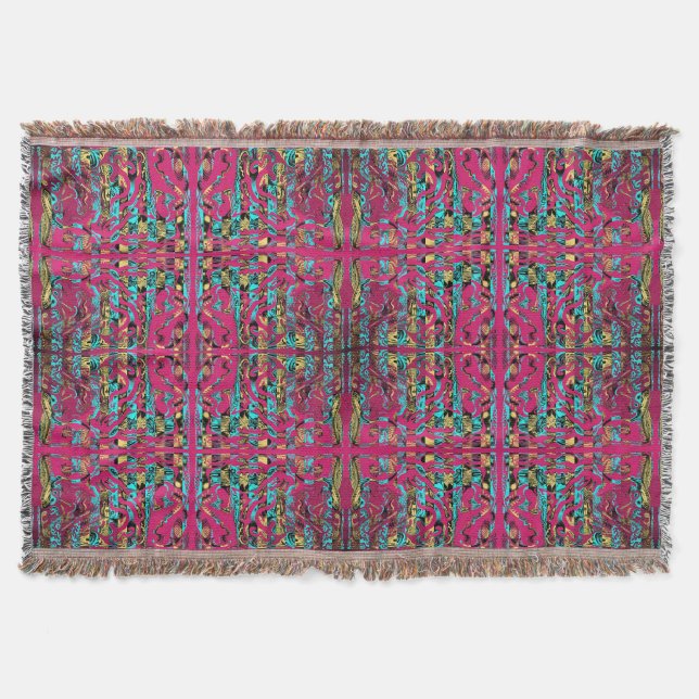 Mitochondri-Pop II Throw Blanket (Front)