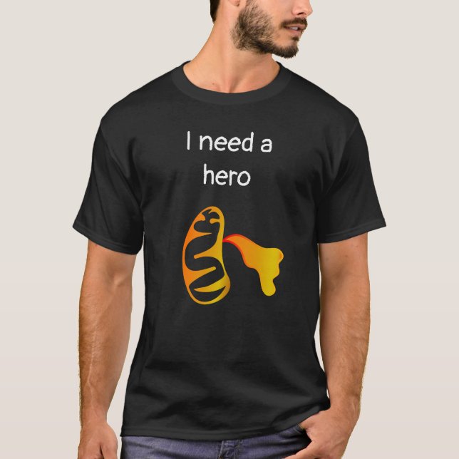 Mitochondria Energy Hero  T-Shirt (Front)