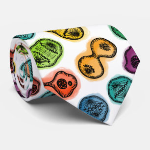 Mitosis - Colour on White Tie