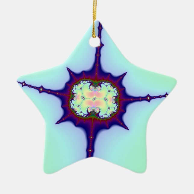 Mitosis Fractal Ceramic Ornament (Front)