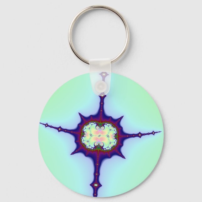 Mitosis Fractal Keychain (Front)