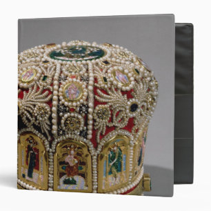 Mitre crown set with pearls and precious binder