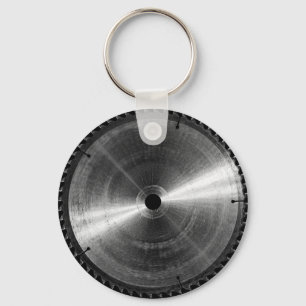 Mitre Saw Blade-BW Keychain