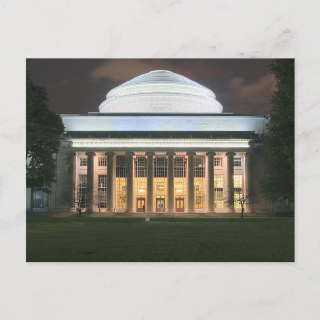 MIT's Great Dome of Barker Engineering Library Postcard (Front)