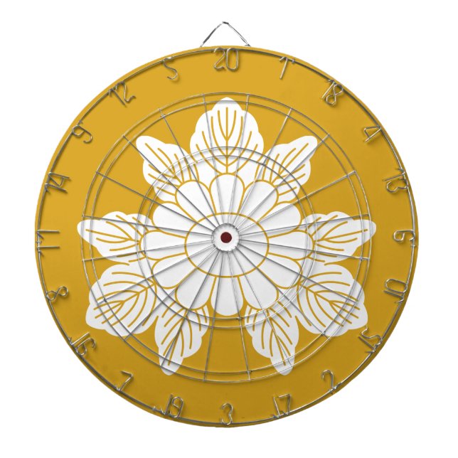 Mitsuba Chrysanthemum Dartboard (Front)