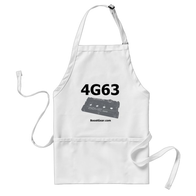 Mitsubishi 4G63 Shop Apron by BoostGear.com (Front)