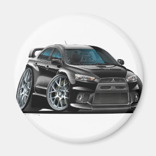 Mitsubishi Evo Black Car Magnet
