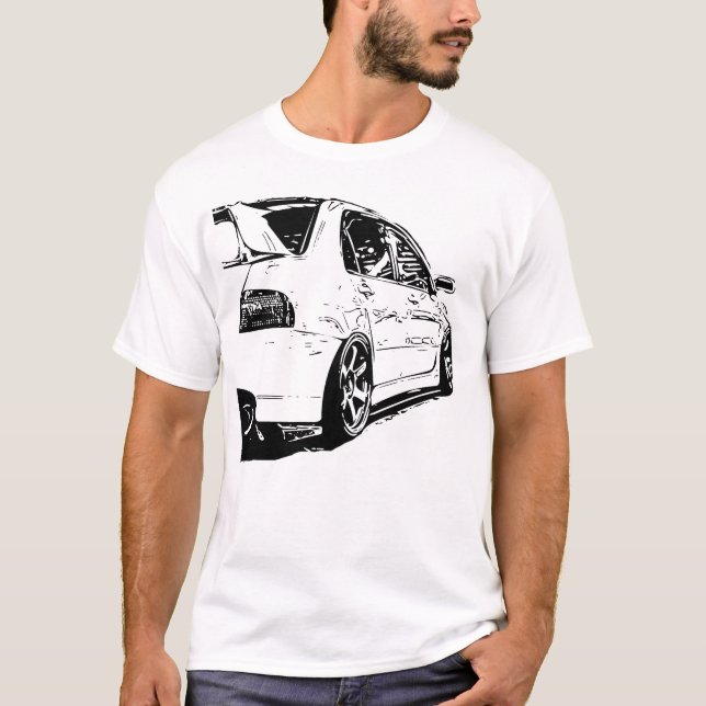 Mitsubishi Evolution Vector Image T-Shirt (Front)