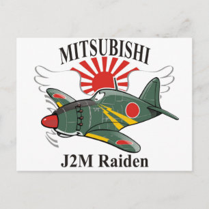 mitsubishi J2M Raiden Postcard