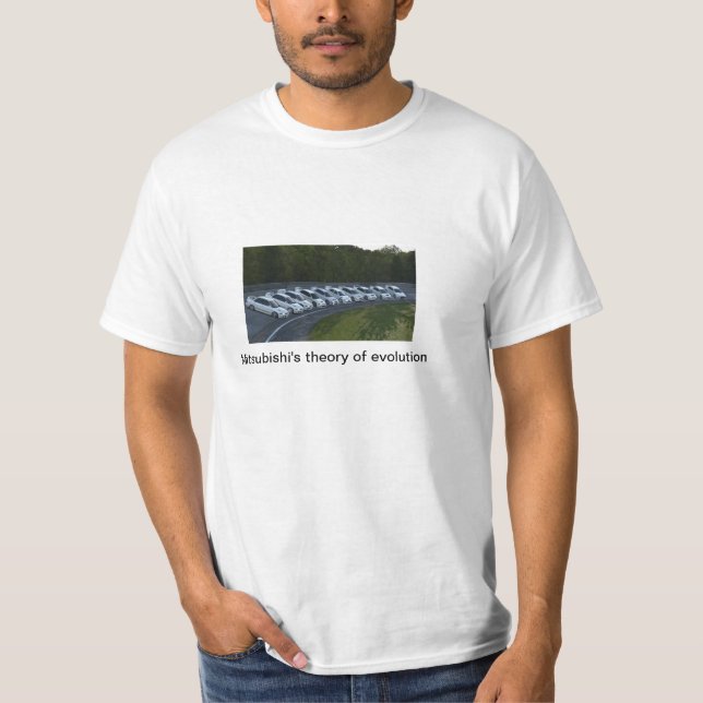 Mitsubishi's theory of evolution T-Shirt (Front)