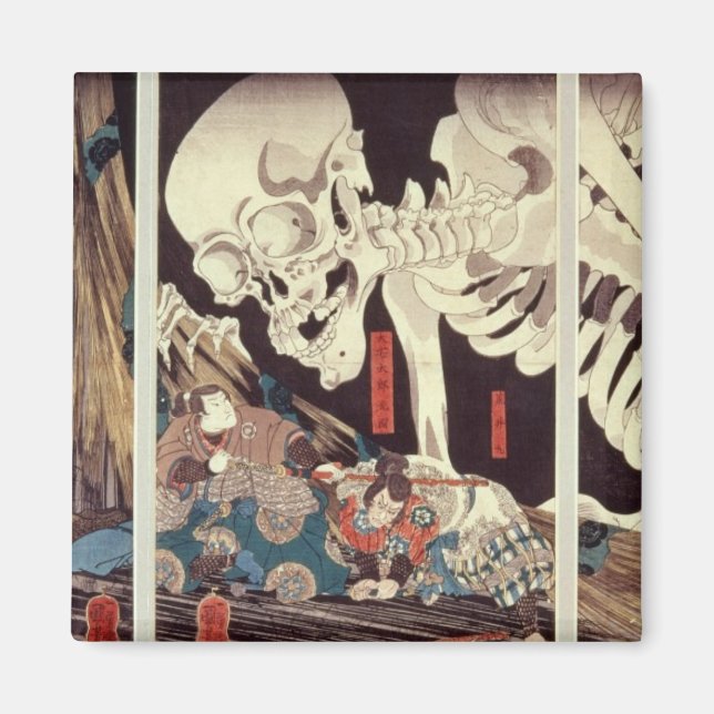 Mitsukini Defying the Skeleton Spectre, c.1845 Magnet (Front)