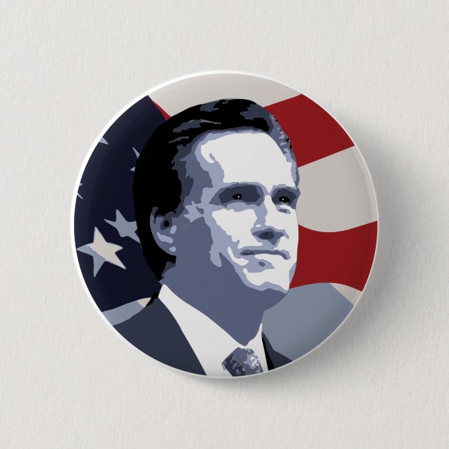 Mitt Romney 2012 2 Inch Round Button (Front)