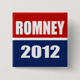 MITT ROMNEY 2012 2 INCH SQUARE BUTTON