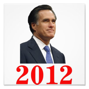 Mitt Romney 2012 Photo Print