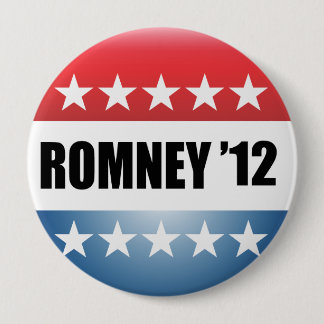 MITT ROMNEY 4 INCH ROUND BUTTON