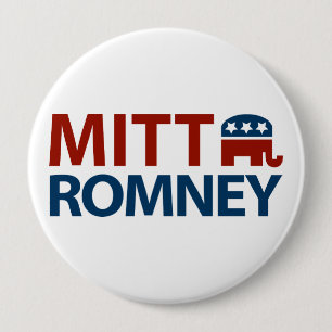 Mitt Romney GOP 4 Inch Round Button
