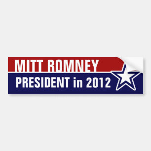 Mitt Romney in 2012 Bumper Sticker