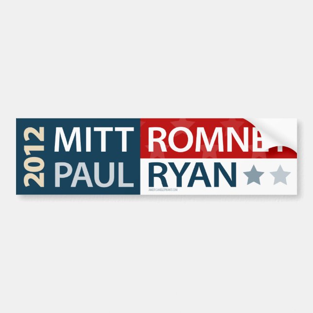 Mitt Romney Paul Ryan Bumper Sticker (Front)